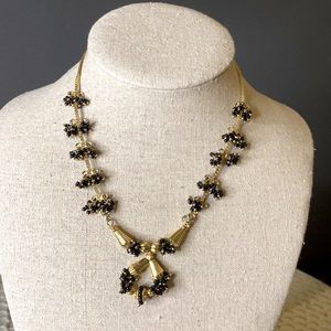Gold and Black Necklace